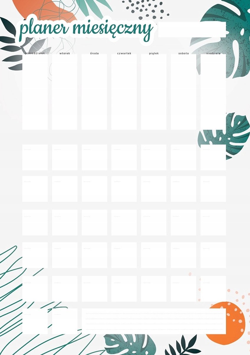 Wallvy - Maandplanner voor Koelkast - Magnetisch - 40x56 cm