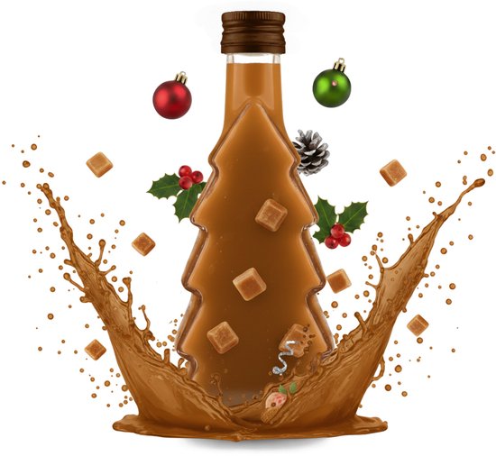Bimberek Serie - Glazen Kerstboomfles - 250ml - Zonder Kleur - Decoratieve Sluiting van Merkloos — afbeelding 3