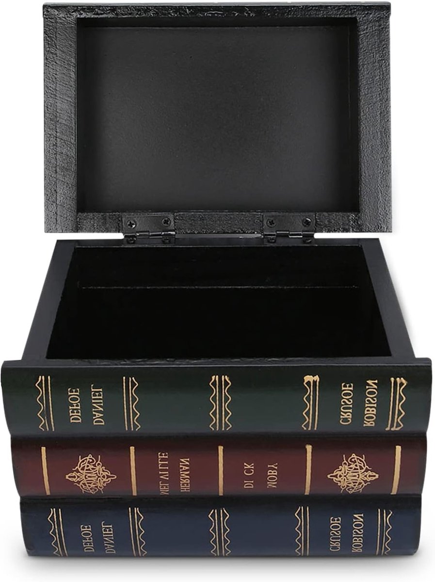 Decoratieve Opbergdoos in de Vorm van Neppboeken voor Sieraden en Kantooraccessoires - Boekenkast Decoratie en Creatieve Opslagoplossing