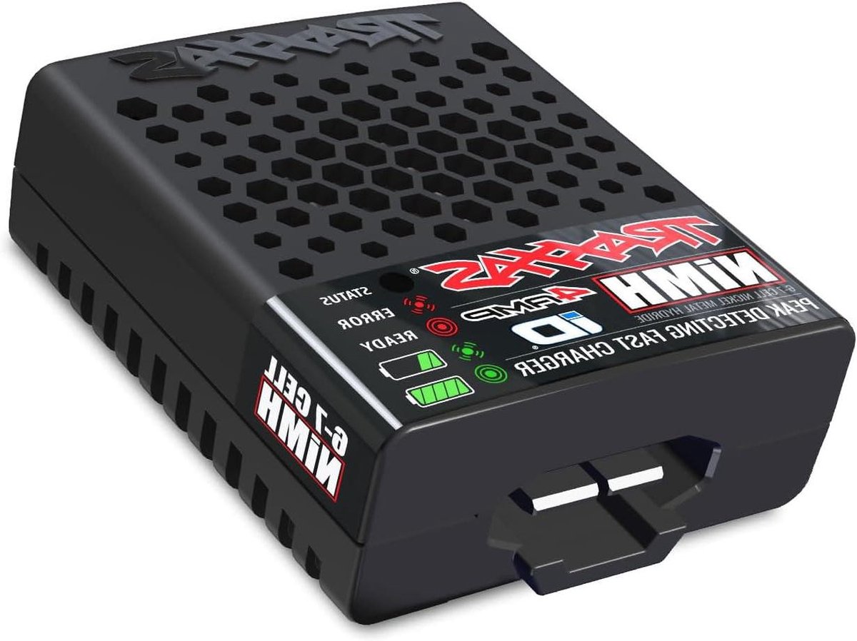 NiMH Batterijlader - Acculader USB-C - Modellen Opladen - 4A Snel Laden - 6-7 Cellen - Zwart