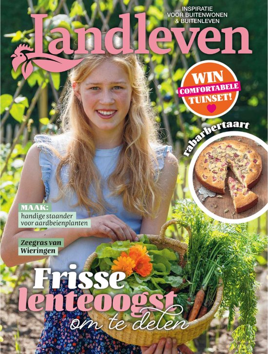 Landleven 5 - 2026 - Tijdschrift - Recepten met rabarber en vlierbloesem - Inspiratie voor buitenwonen en buitenleven