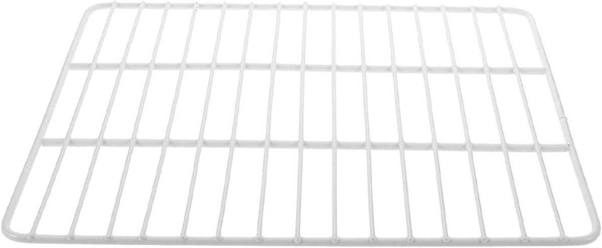 Vriezerrek Opslagplanken - Vriezer Divider - Vriezer Organiseren - Robuuste IJzeren Constructie - 45x40cm - Wit
