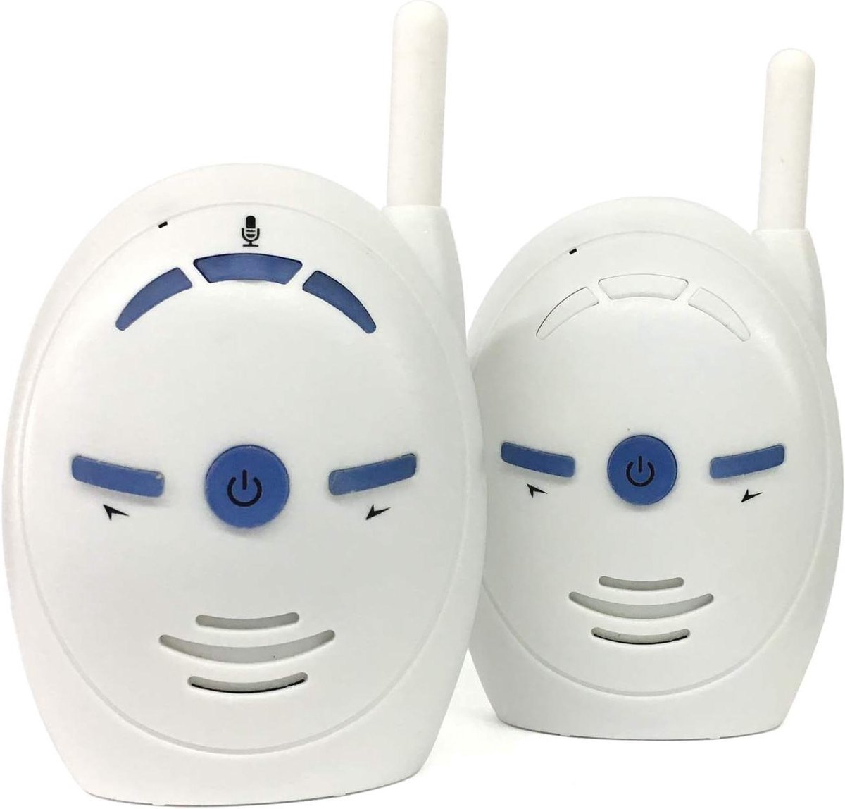 Emebay Classic baby monitor digital micro white, with batteries (not included) or power supply, communication in both directions.