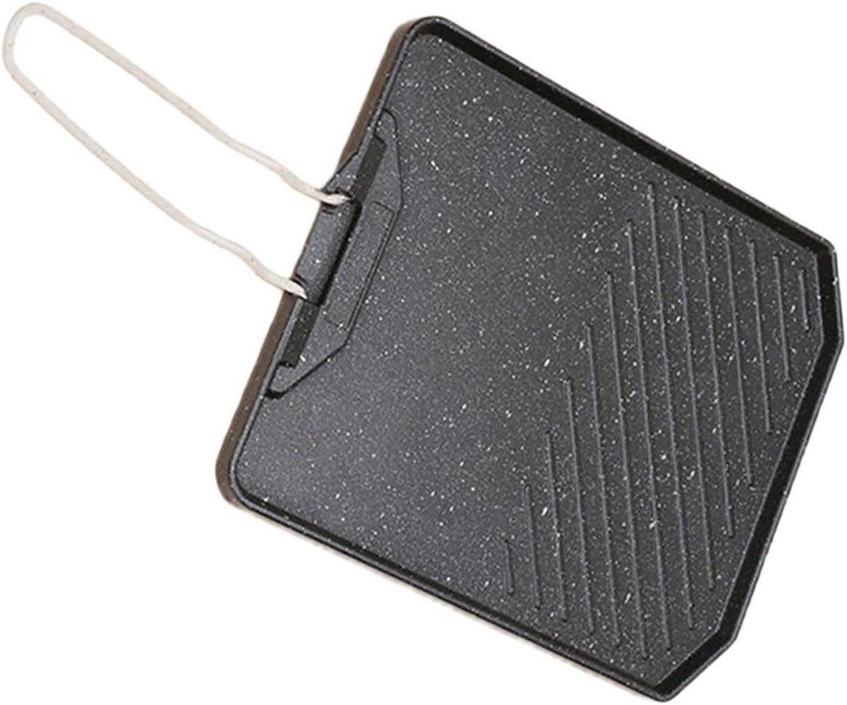 Anti-aanbak Koekenpan Vis Pan Snelle Maaltijden Comfortabele Grip 19x38 cm Zwart