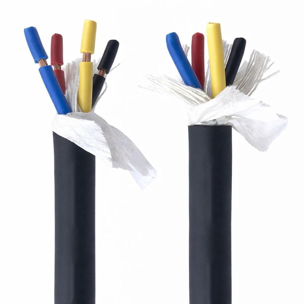 UL2587 4-core Luidsprekerkabel 2,5 Mm² Puur Koperen PVC-mantel, 600V Nominale Flexibele Audiokabel, 25/30 / 48/160 FT for Thuisbioscoop- En PA-systemen (14 ℉ ~ 194 ℉)(25FT)