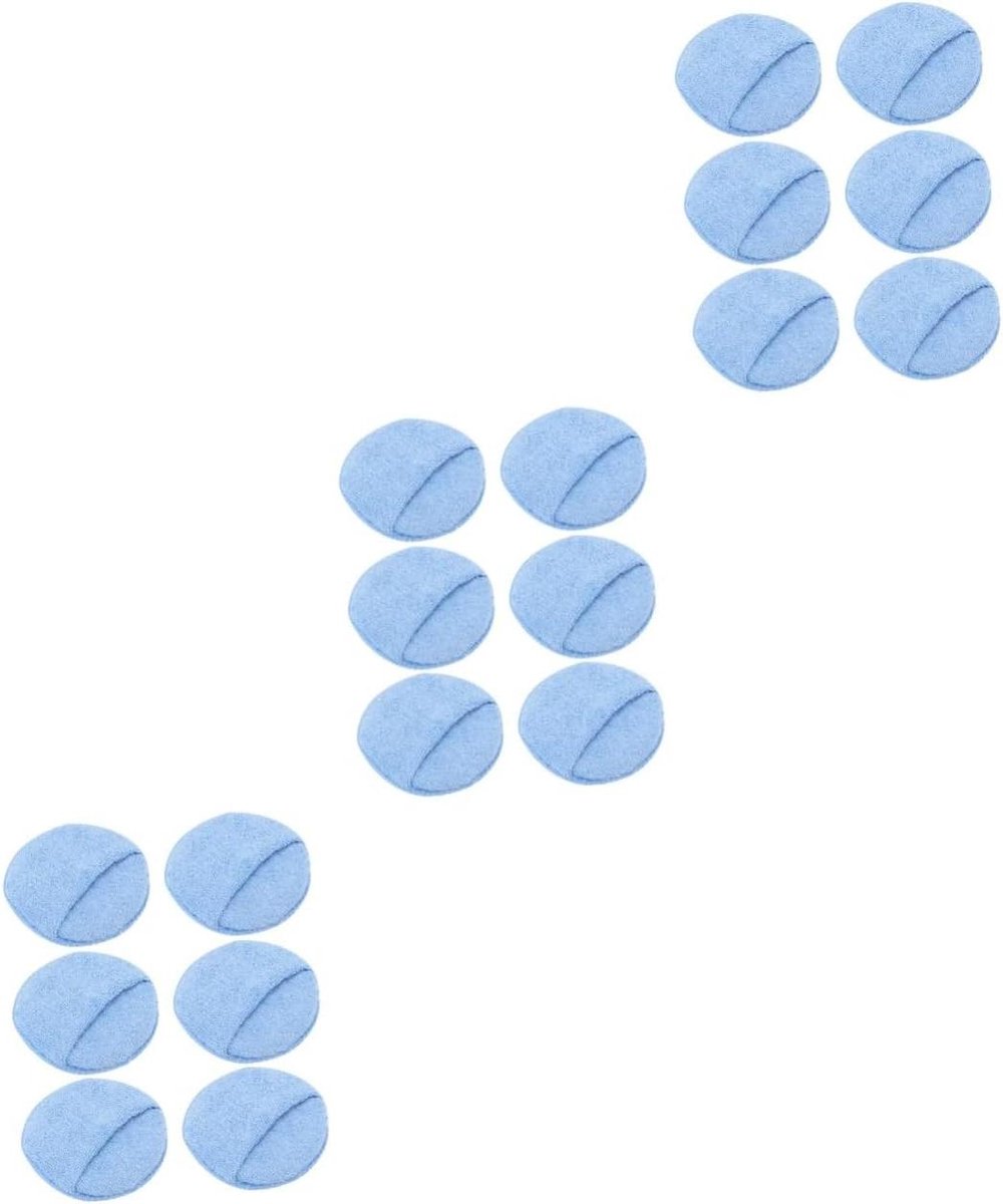 Waspads Set - Polijstpads - Auto Onderhoud - Dubbelzijdig Gebruik - 3 Sets - Blauw