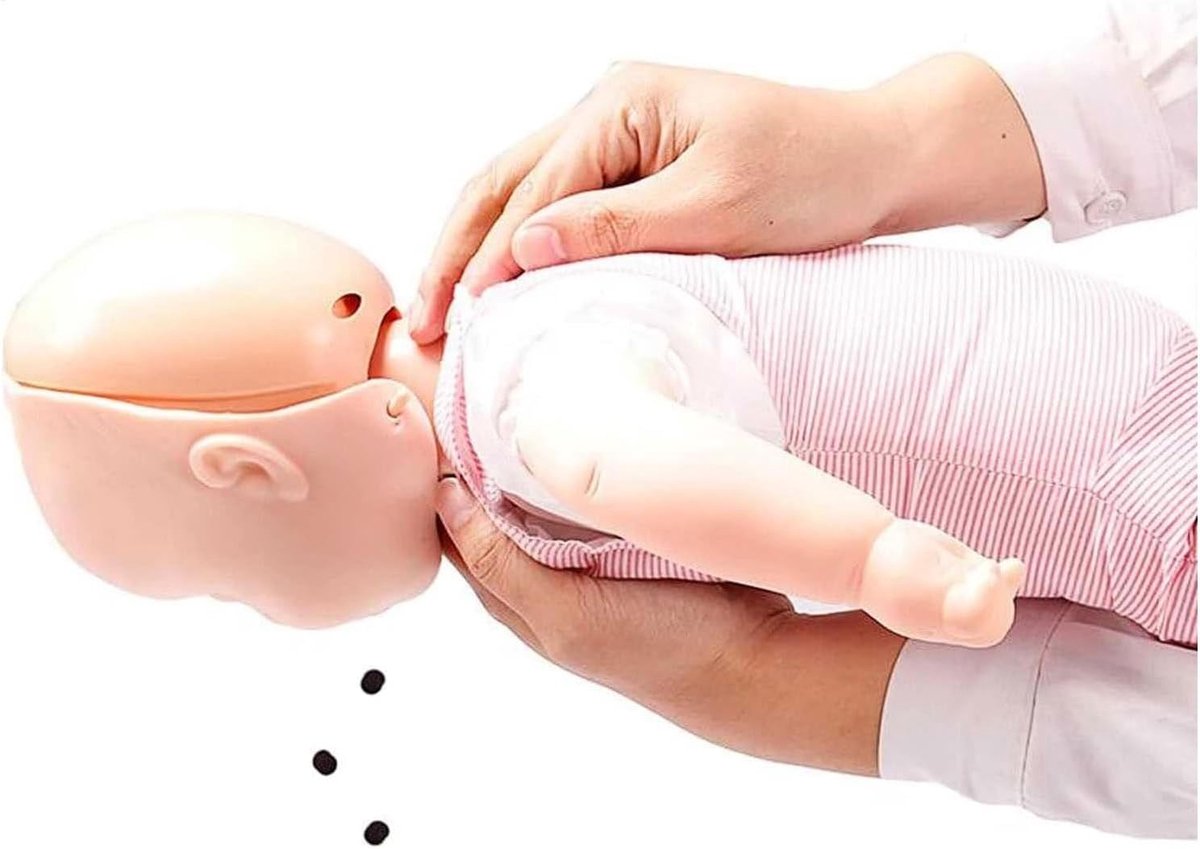 Eerstehulpmodel Baby - Reanimatiepop Baby - EHBO Training - Simuleert Luchtweg - 55 cm - Multicolor — cadeau in Cadeau-ideeën - foto 5