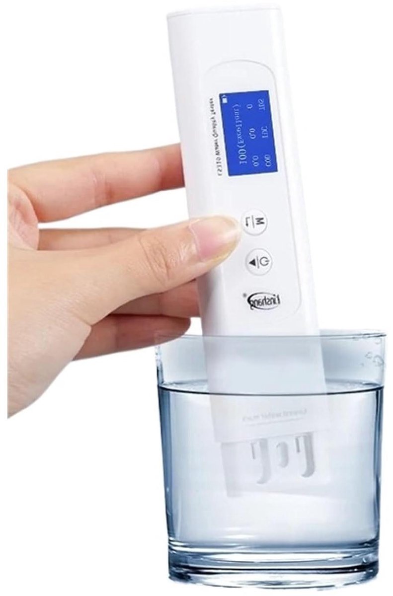Waterkwaliteitstester - TDS-meter - Drinkwater Testen - 6-in-1 Meting - Precisie - Zwart