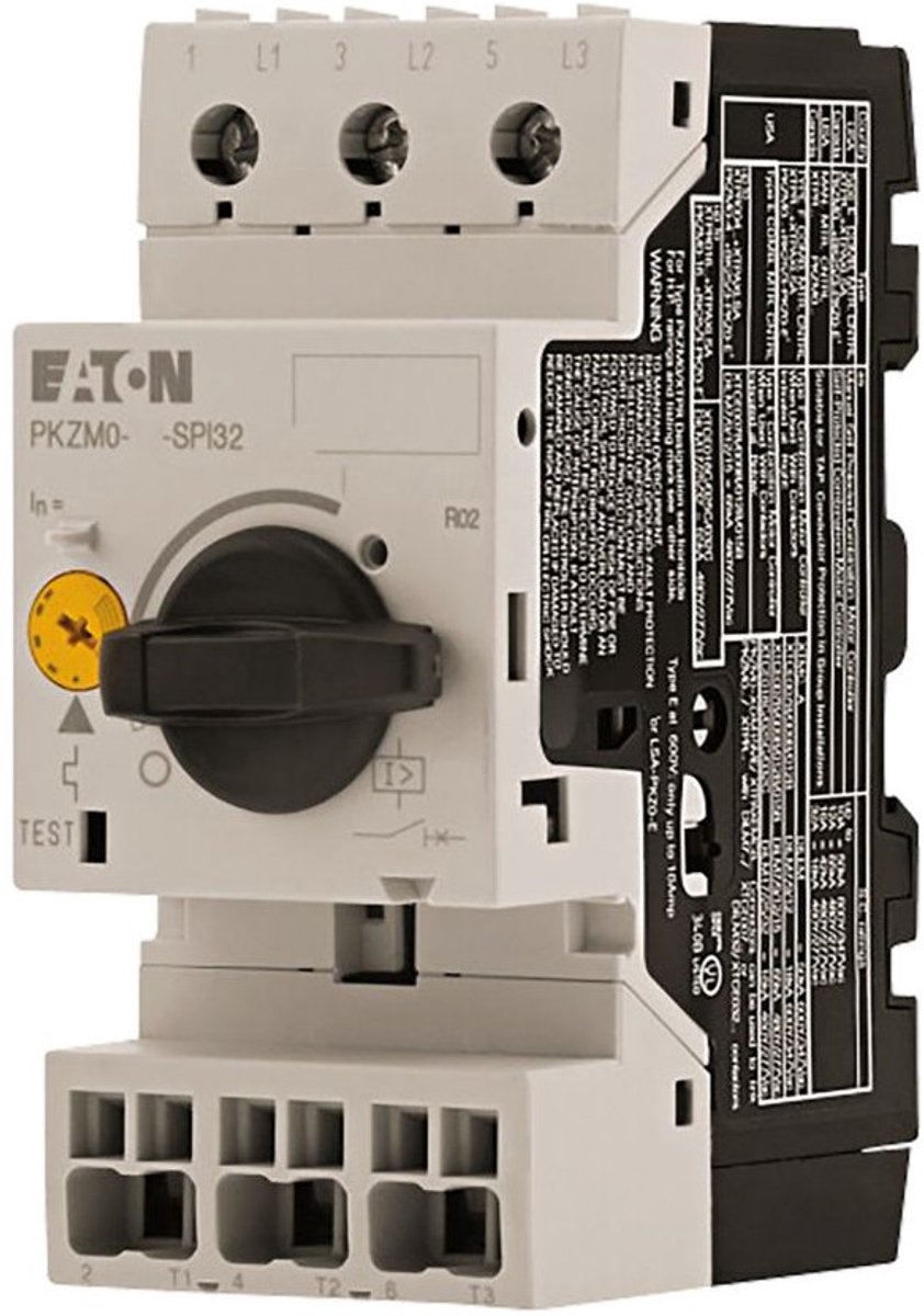 Eaton Motorbeveiligingsschakelaar, 0,06 kW, 0,16 - 0,25 A, invoerzijde schroefklemmen/uitgangszijde push-in-klemmen, MSC, 199190