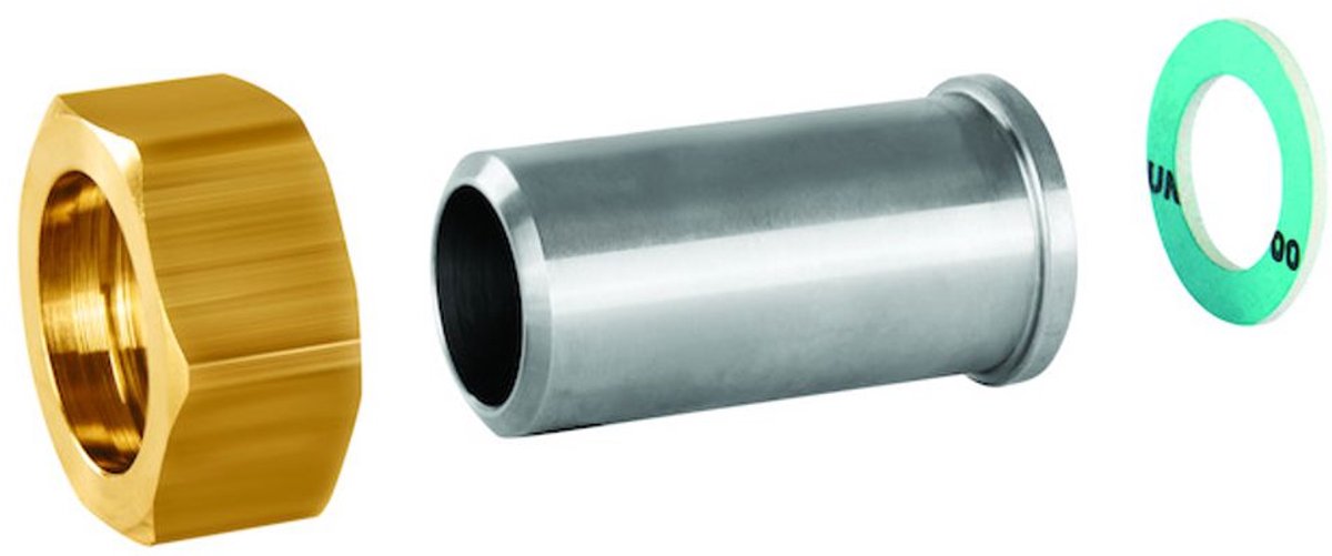 Resideo Aansluitnippel W-F2 lasnippel 25 mm, G 1 1/4, vlak dichtend, ASV-CS-25-W-F2