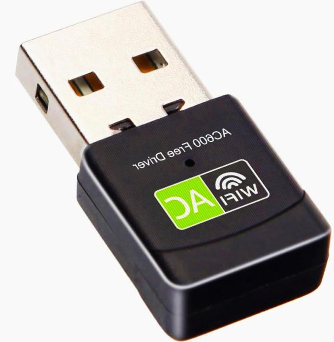 USB Netwerkkaart - WLAN Stick - Internet Verbinding - Dual Band AC600 - Klein Ontwerp - Zwart