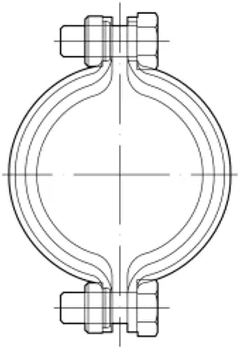 ACO Borgklem GM-X DN100 (570033100), 0174.45.01