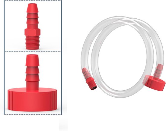 Boot Stuur Systeem - Hydraulische Ontluchting - Onderhoud Boten - Lekvrije Integratie - 55 cm slang - Rood — afbeelding 5