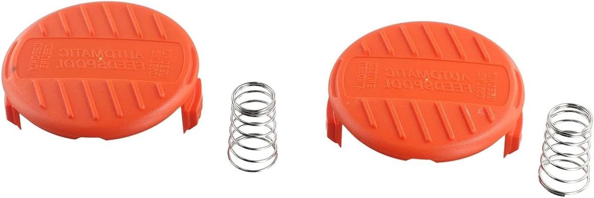 Trimmer Spoel Cover - Lijn Houder - Gazon Onderhoud - Gereedschapsloze Installatie - 2 Stuks - Zwart