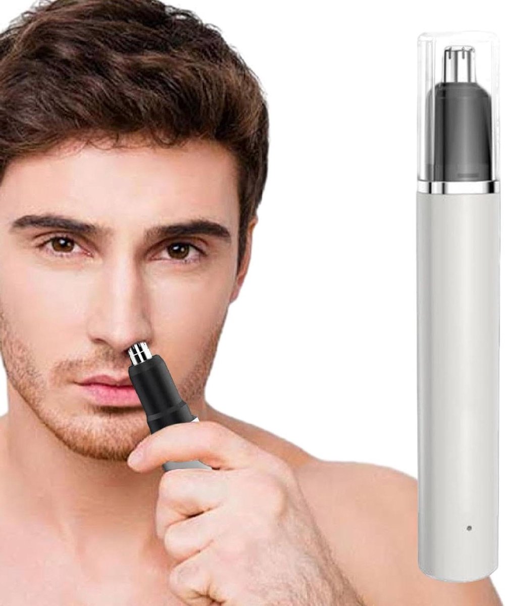 Neus Haren Trimmer - Oor Haren Trimmer - Persoonlijke Verzorging - 3D Gebogen Snijblad - 13.5 cm - Wit