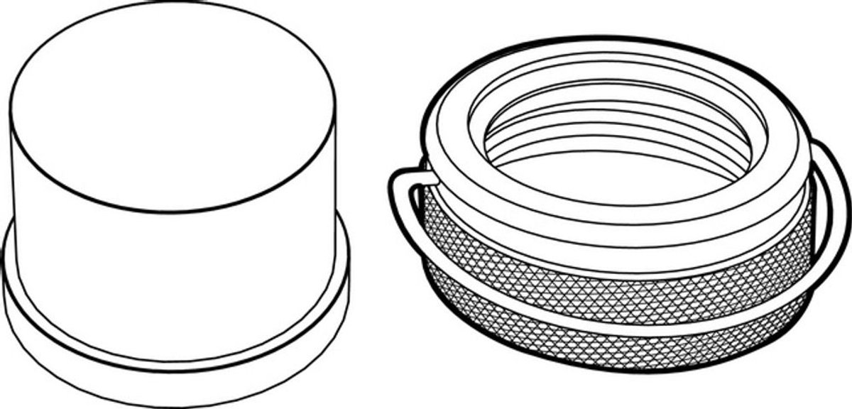 TA Behördenkappe, M30 x 1,5 Set aus Kunststoffkappe/Sicherungsring, 52164100