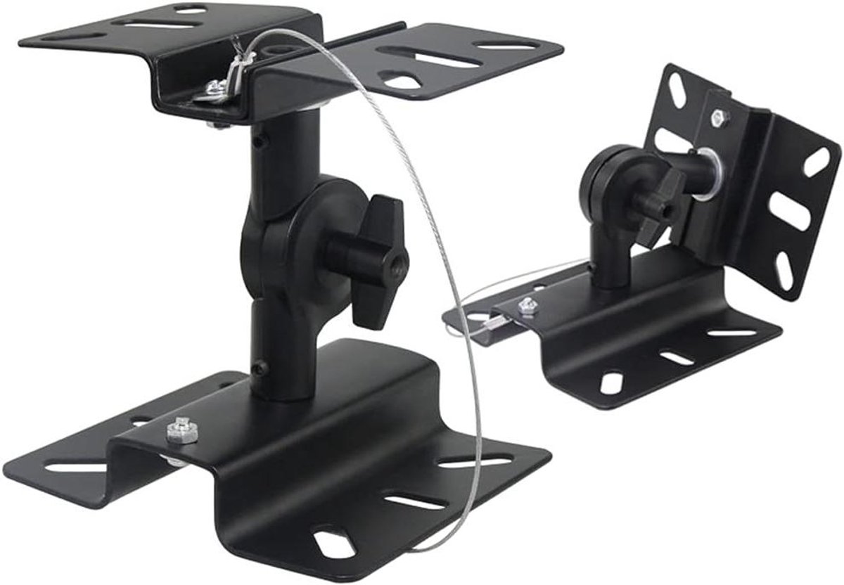 speaker stand Speaker Wall Bracket Ceiling Surround Speaker Gear Type Shelf, Used for Living Room Office Meeting Room Speaker Wall shelf satellite speaker stands