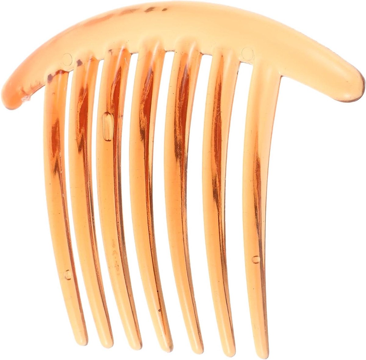 Franse Zijkam - Grove Kam - Haar Styling - Beschermende Tanden - 10 x 8.3 cm - Bruin