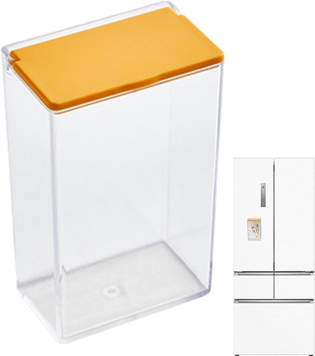 Magnetische Koelkastdoos - Koelkast Organizer - Keuken Opbergen - Zonder Boren - 5x7x5 cm - Geel