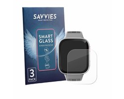3 Stuks Savvies Screenprotector - geschikt voor Amazfit Bip Max - beschermfolie glas transparant
