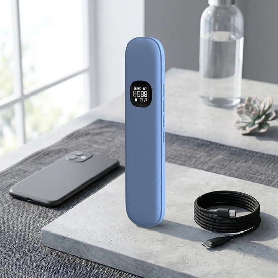 Slaap Luidspreker - Onder hoofdkussen speaker - Ontspannen slapen - Botgeleidingstechnologie - 1 cm dik - Wit — afbeelding 3