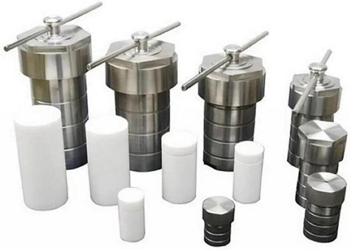 Autoclaaf Reactor - Synthese Vat - Laboratorium Onderzoek - Corrosiebestendige Binnenkamer - 25 ml - Zilver