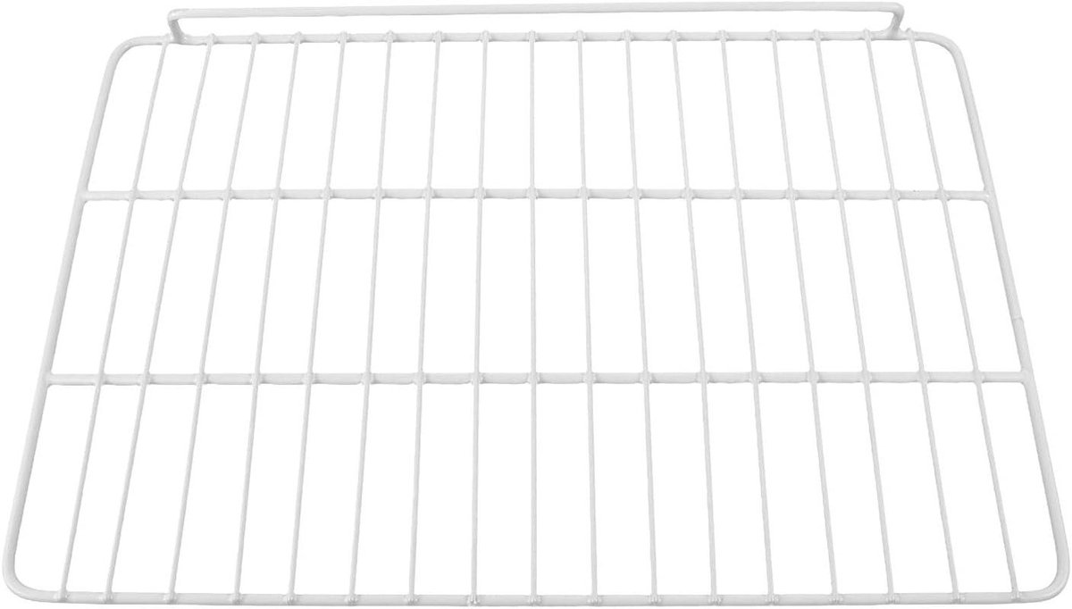 Vriezer Organizer Plank - Koelkast Divider - Keuken Organiseren - Roestvrij Staal Constructie - 43.5 x 30 cm - Wit