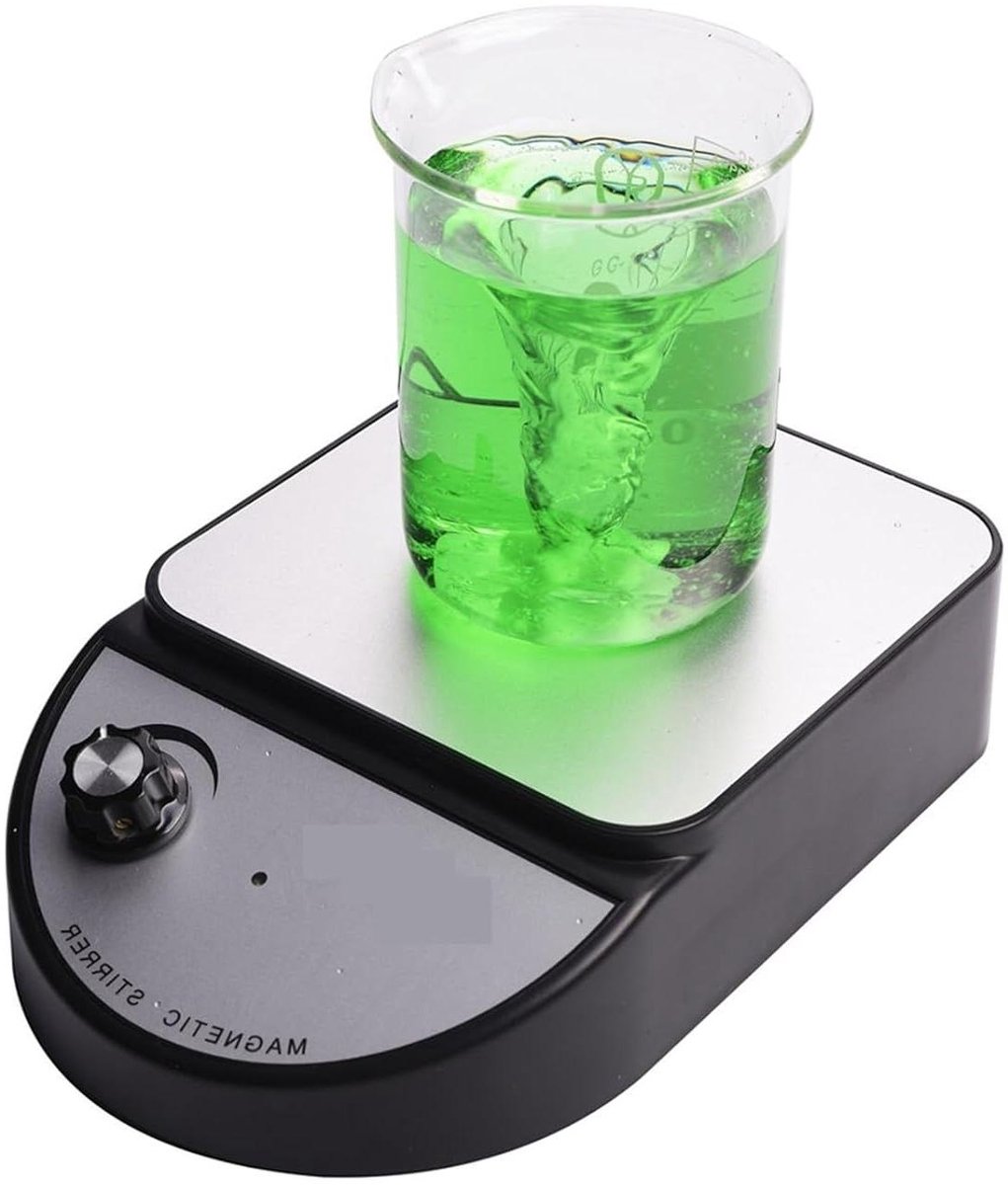 Laboratoriumschudder - Magneetroerder mixer - Vloeistoffen mengen - Hittebestendig ontwerp - 3500 ml capaciteit - Zwart