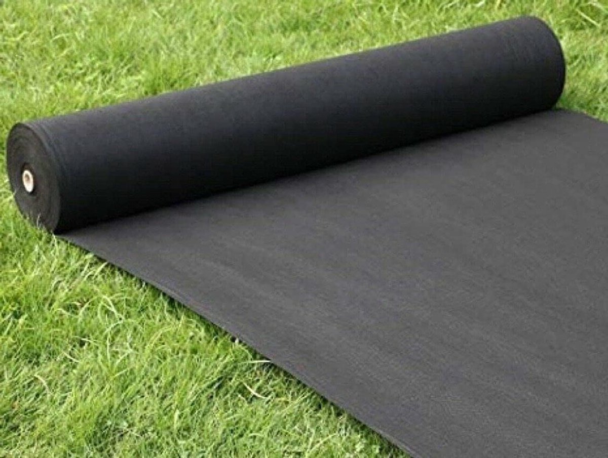 WORTELDOEK, STOFMEMBRAAN, GRONDDOEK VOOR IN JE TUIN OF ONDER DE OPRIT, GROOT, levering vanuit het Verenigd Koninkrijk 1M x 20M Zwart