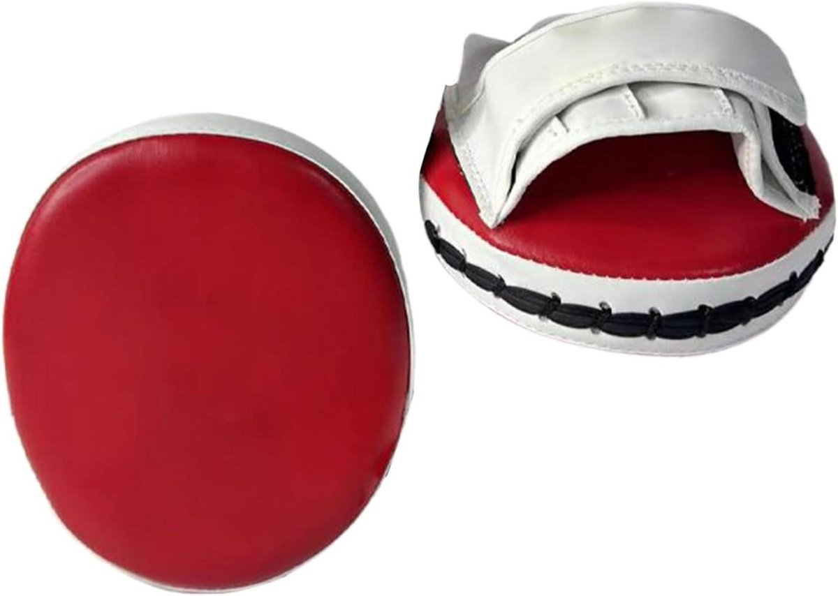 Bokspads - Slagwanten Handpads - Vechtsport Training - Antislip Geperforeerd - 20 x 175 x 5 cm - Rood