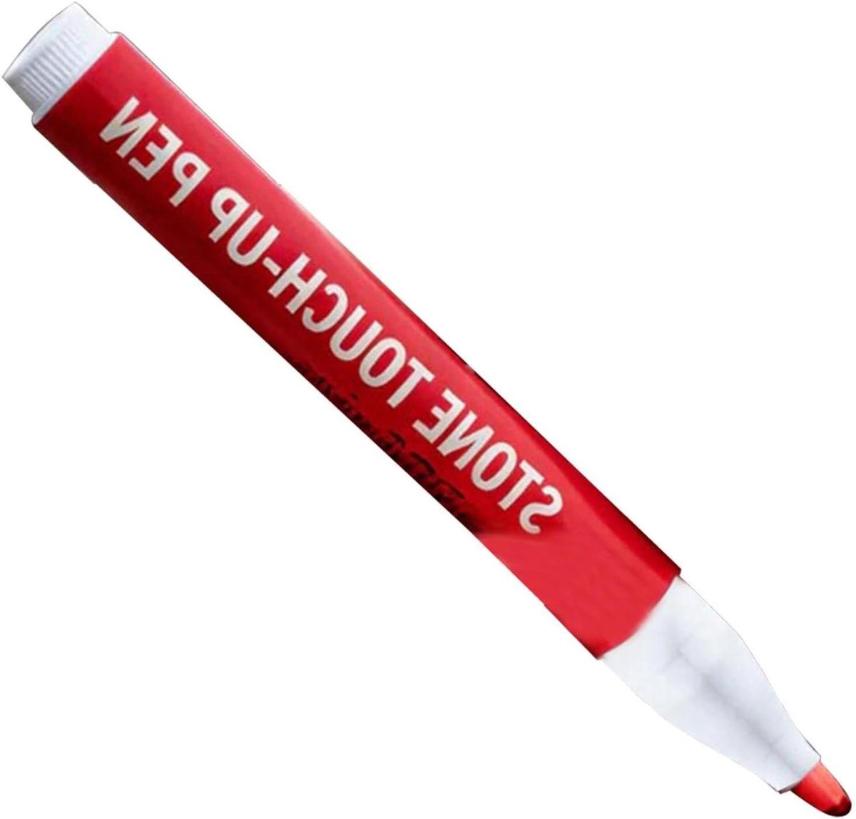 Pen voor Grafstenen - Steenmarker Reparatie - Belettering Herstellen - Weerbestendige Gouden Inkt - 16 cm Lengte - Rood