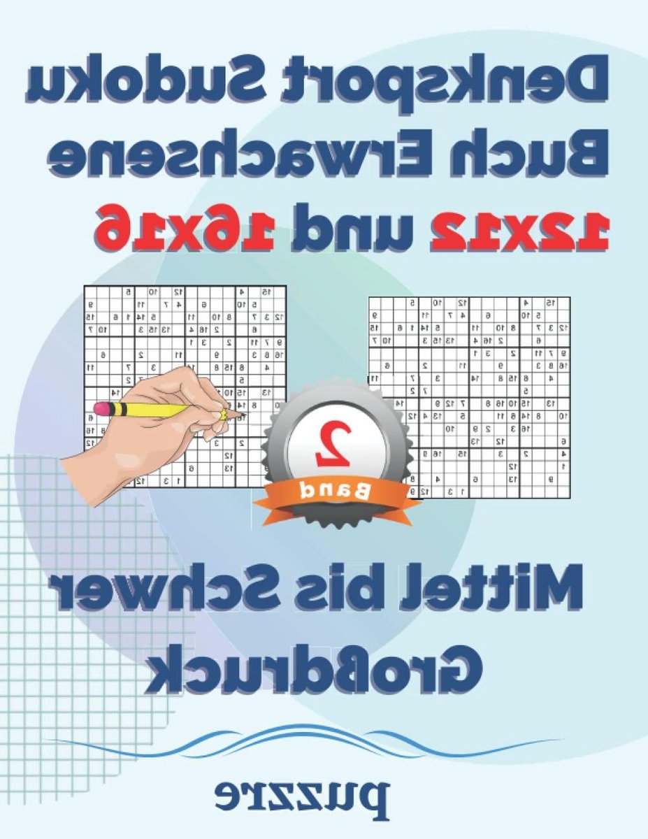 Sudoku Boek - Logica Spel - Hersenen Trainen - Grote Cijfers - 12x12 en 16x16 - Wit