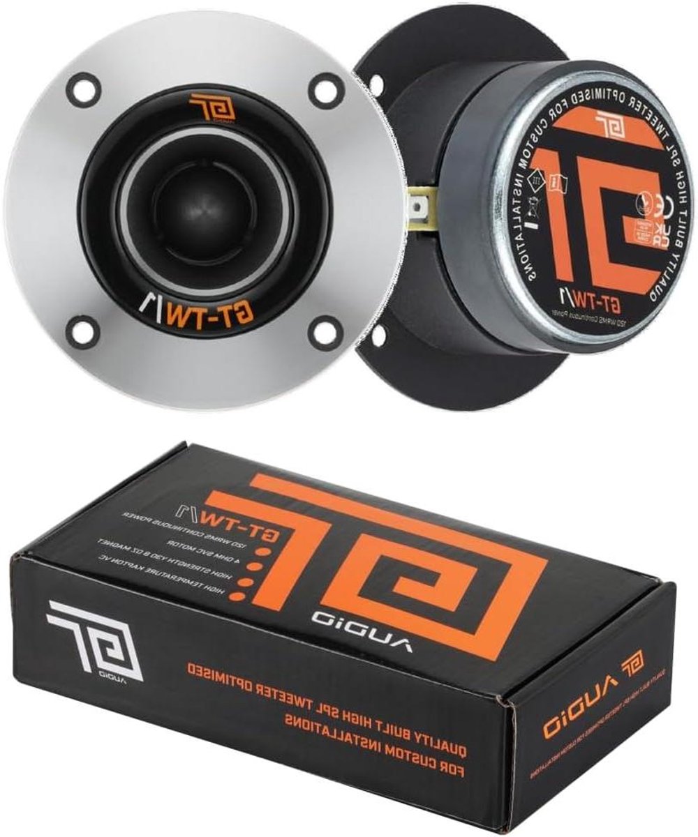 Auto Tweeters - Hoogwaardige Speakers - Muziek Luisteren - Compact Ontwerp - 10 cm Diameter - Zwart