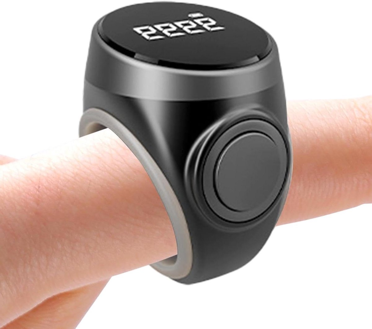 Digitale Vingerteller - Teller Ring - Nauwkeurig Tellen - Oplaadbaar Display - 6 x 5 x 4 cm - Zwart