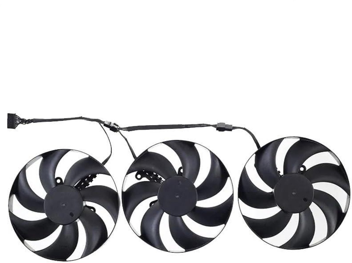 Videokaart Ventilator - Grafische Koeler - PC Prestaties Verbeteren - Stille Werking - 105 mm - Zwart