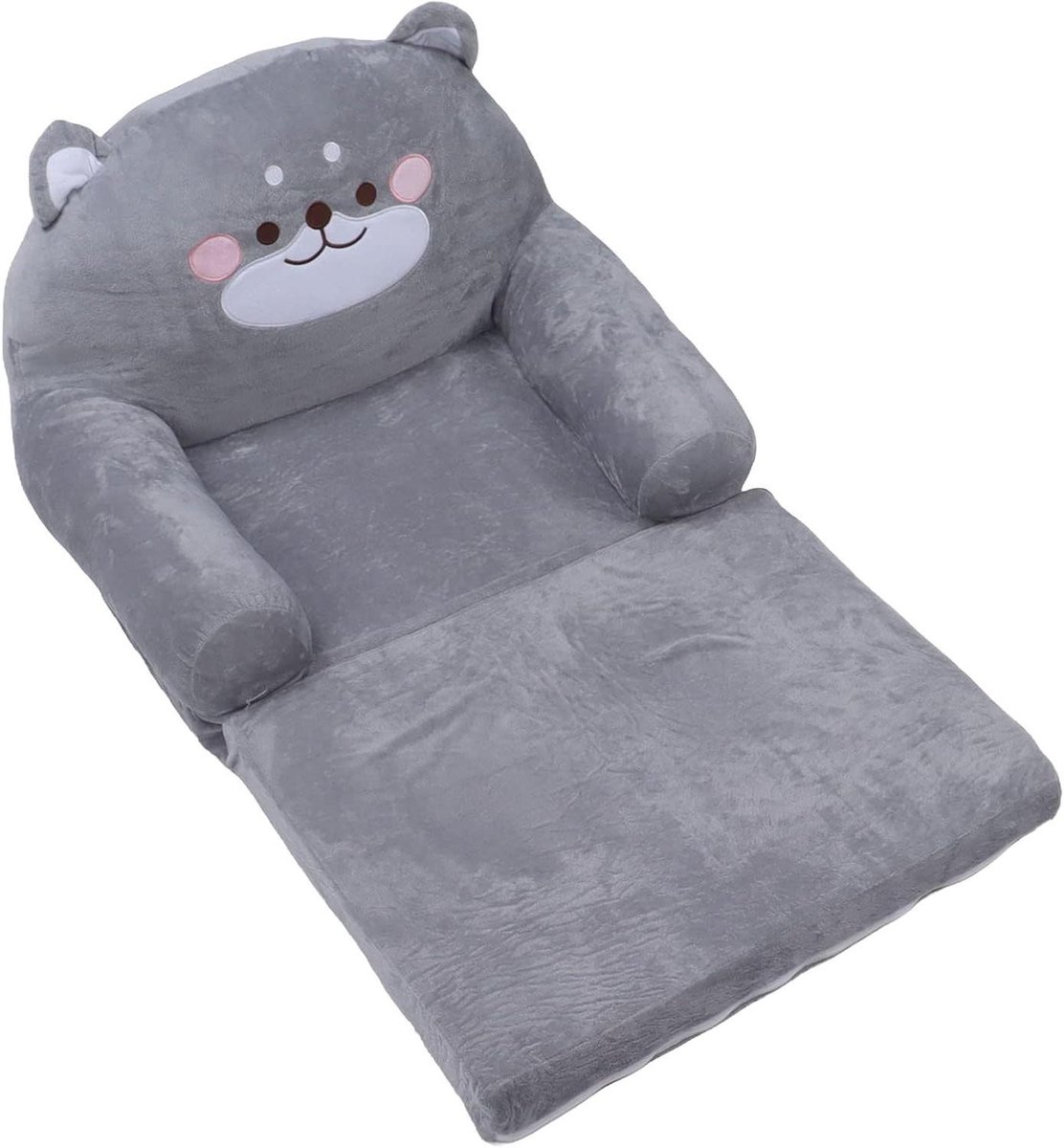 Kinderbank Opvouwbaar - Peuterstoel Bankje - Ontspannen Spelen - Zacht Pluche Materiaal - 48 x 36 x 23 cm
