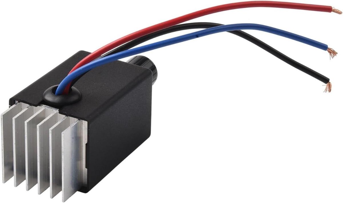 Motor Snelheidregelaar - Elektronische Schakelaar - DC Motor Sturing - Verbeterde Warmteafvoer - 12V 24V - Zwart