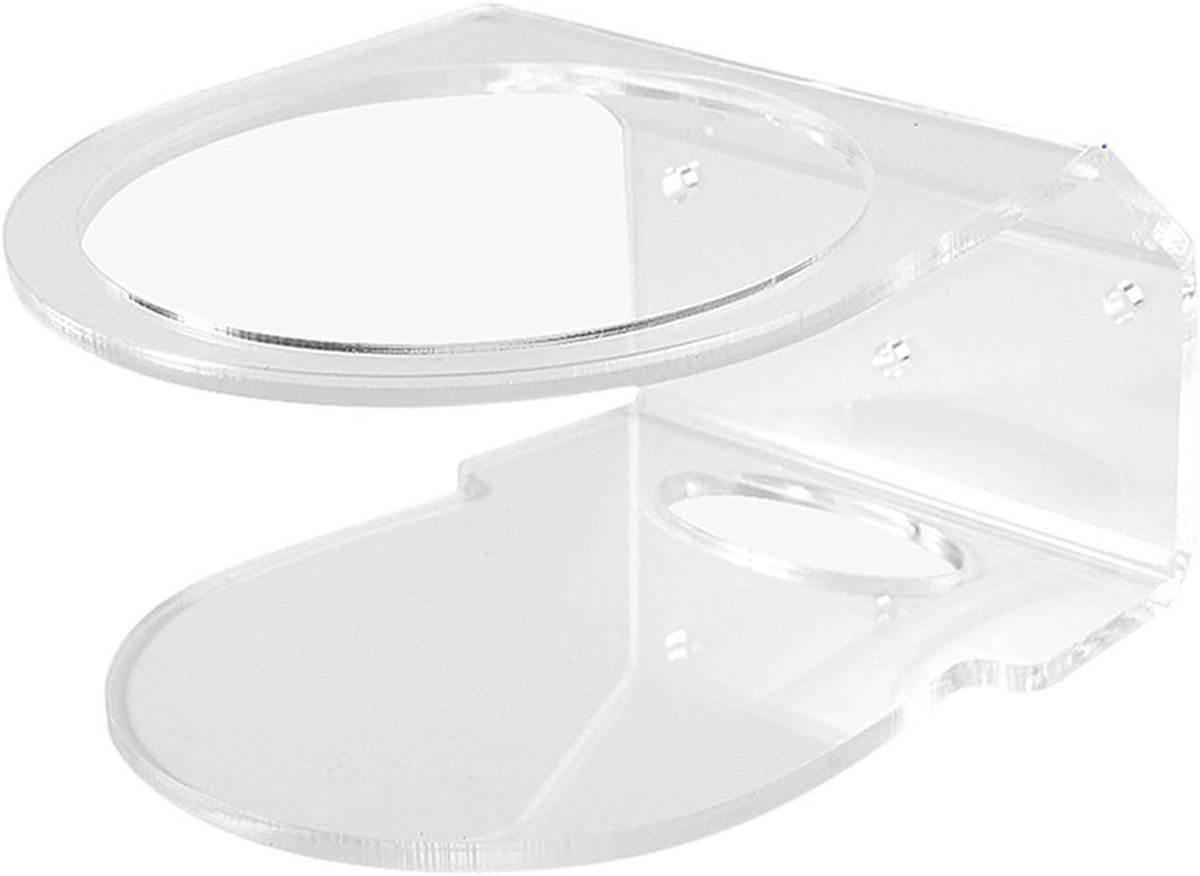 Router Wandhouder - Netwerk Accessoire - Ruimte Besparen - Transparant Ontwerp - 2 Stuks - Transparant