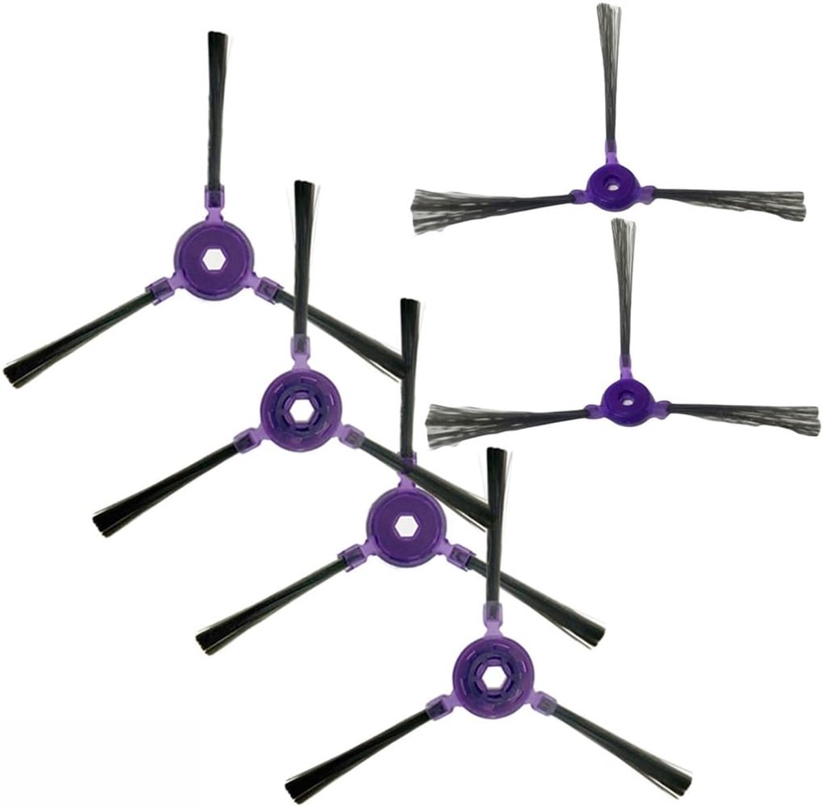 6stuks - geschikt voor de Samsung Powerbot-E VR05R5050WK robotstofzuiger - accessoireset - 6 Zijborstel