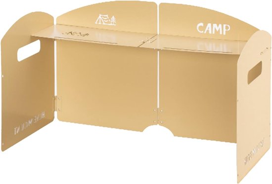 Camping Kooktoestel Windscherm - Opvouwbaar Windscherm Koker - Buiten Koken - Energiebesparend Vlamcontrole - 46.2 x 38.4 x 7.9 cm — afbeelding 5
