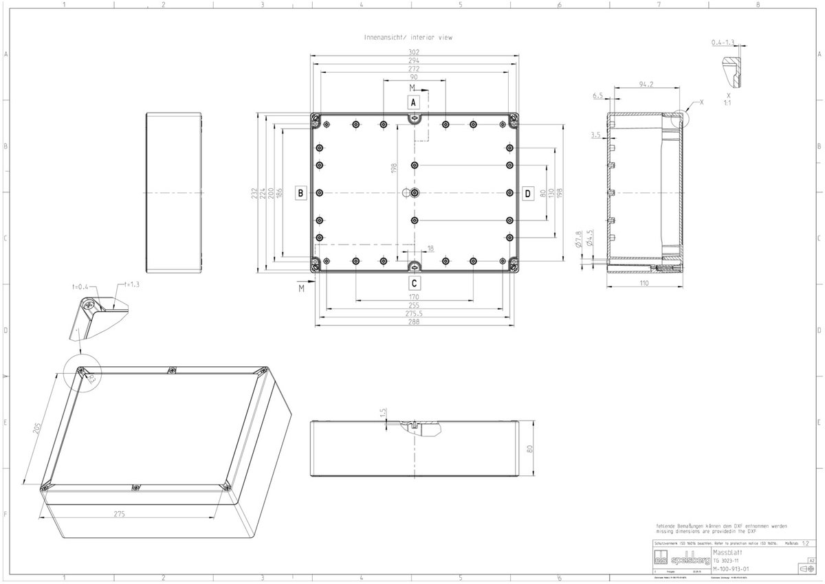 Spelsberg TG ABS 3023-11-to Installatiebehuizing 302 x 232 x 110 ABS Grijs-wit (RAL 7035) 1 stuk(s)