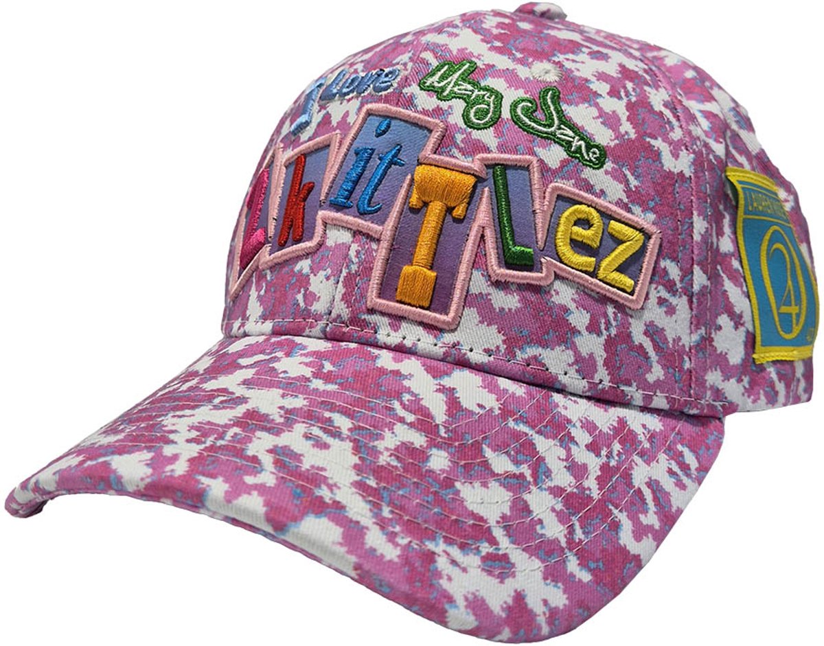 Lauren Rose 420 Collection – Zkittlez Dad Cap - Pink Camo - One Size - Roze - One Size