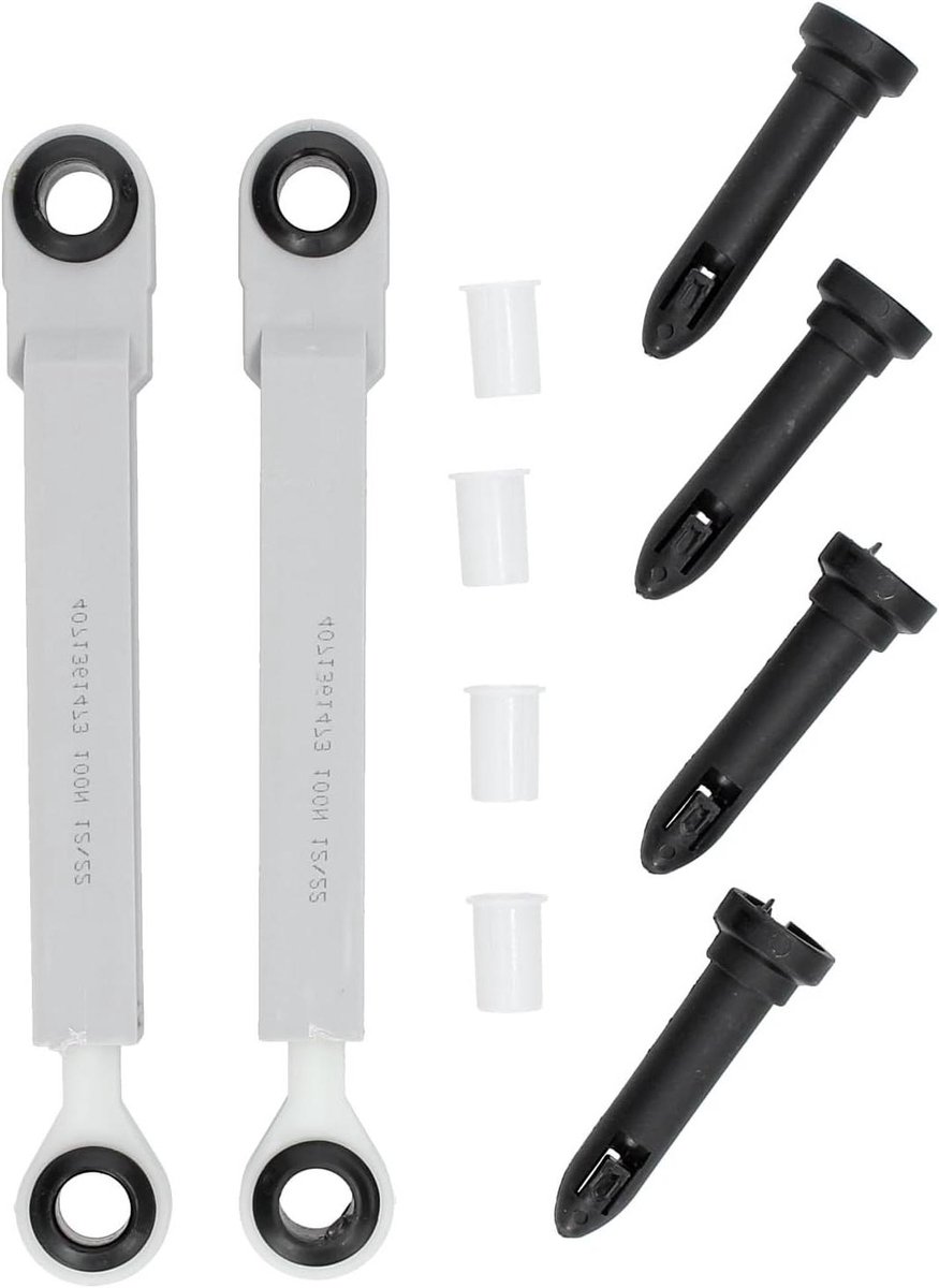 Schokdemper Set - Trillingsdempers Wasmachine - Stabiel Draaien - 100 Newton Kracht - 2 Stuks - Zwart
