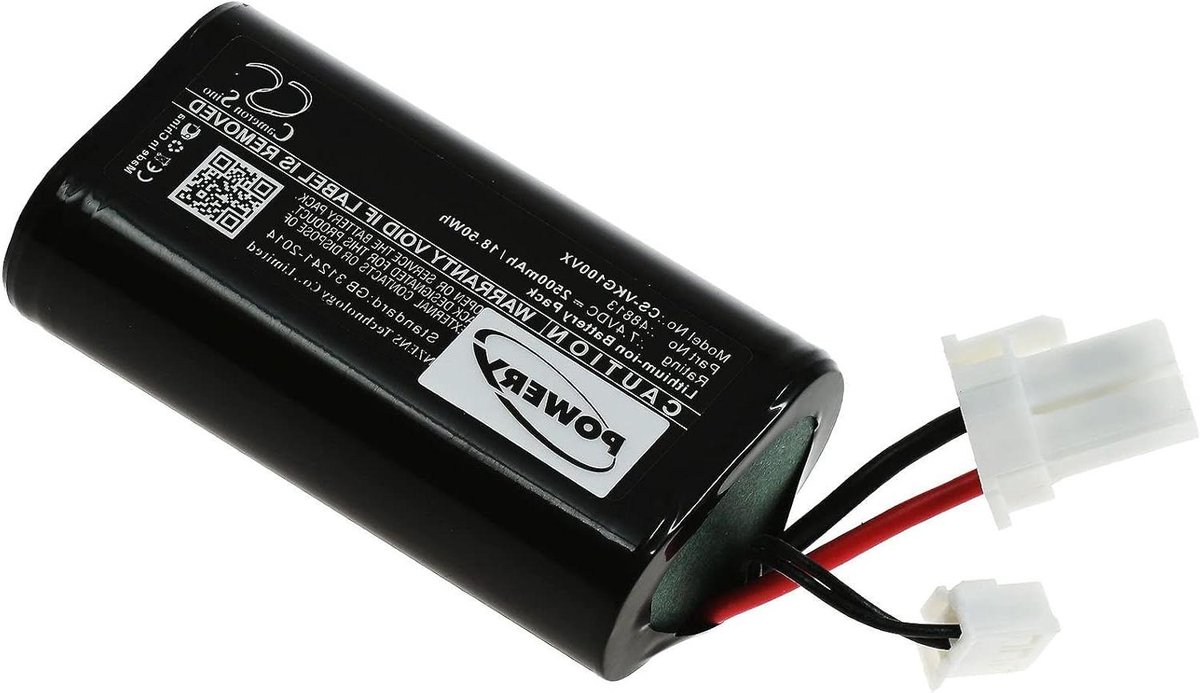 Batterij voor ruitenreiniger-zuiger Vorwerk Kobold VG100, 7,4V, Li-Ion