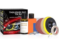 Koplamp Polijstset - Restauratie Set - Auto Onderhoud - Krassen & Oxidatie Verwijderen - 30 ml Reparatie - N.v.t.