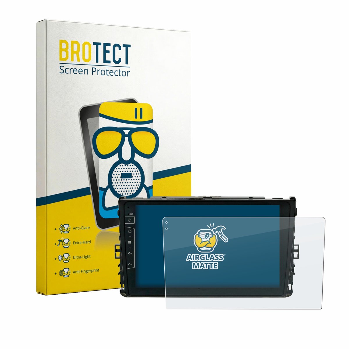 BROTECT - Screenprotector voor Dynavin D9-T6 - Folie Beschermfolie Beschermglas matte