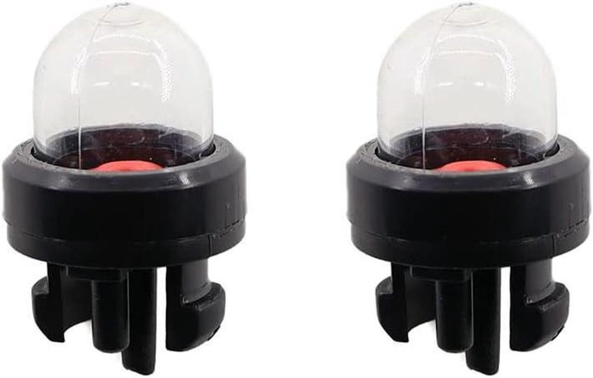 Brandstofpomp Primer Pomp - Benzinepomp Kettingzaag - Onderhoud Tuinmachines - Universele Pasvorm - 2 stuks - Zwart