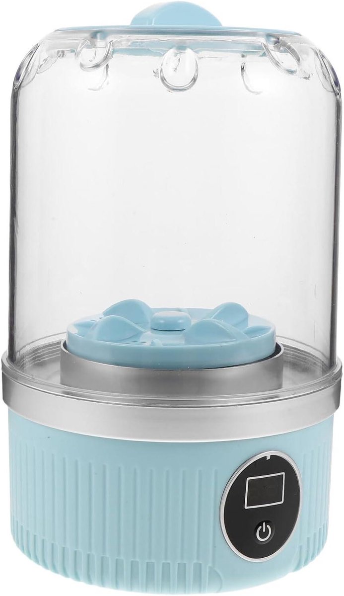 Mini Wasmachine Ondergoed Wasmachine Delicate Stoffen Wassen Oplaadbaar Draagbaar 20.5 x 12.5 cm Blauw
