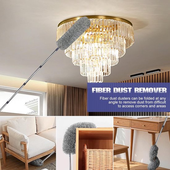 Stofwisser Telescoop - Verstelbare Schoonmaak - Hoge Oppervlakken - Uitschuifbare Steel - 6 Meter - B — afbeelding 4