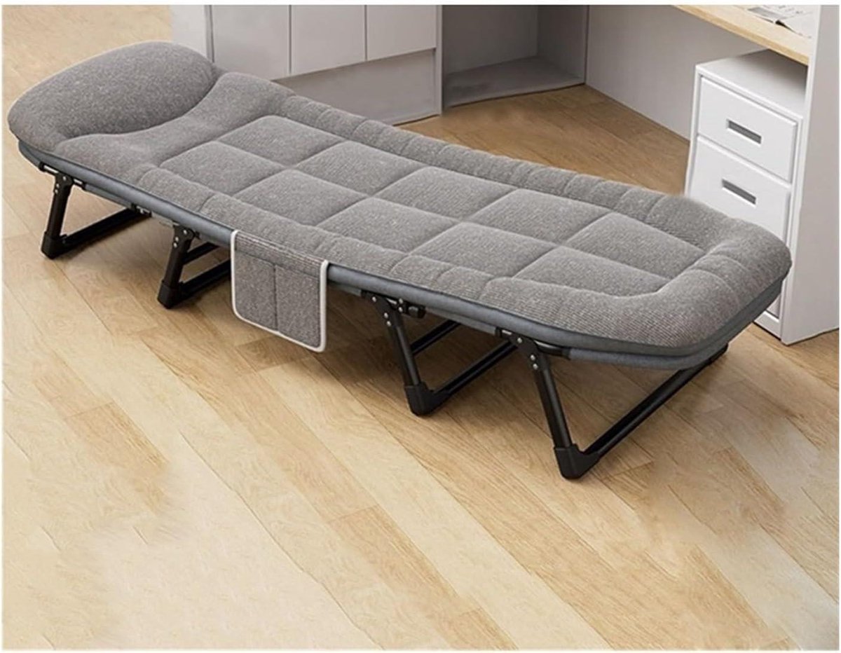 Opvouwbaar Bed - Slaapstoel Relaxfauteuil - Kantoor Rust - Dubbele Voet Steun - Medium - One Color